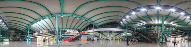 Panorama image of Hung Hom MTR Station in Hong Kong, 30 July 2013. Photo: See-ming Lee 李思明, SML Photography, SML Universe Limited