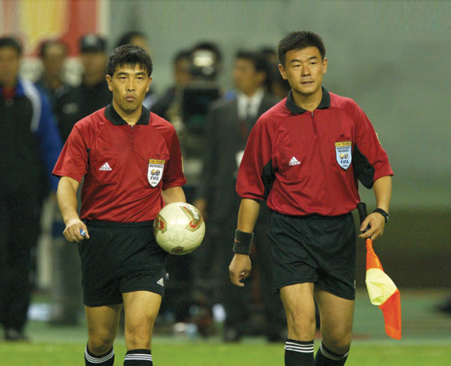 ‘Golden Whistle’ Lu Jun (left) before he was sent to jail for taking bribes. Source: ImagineChina