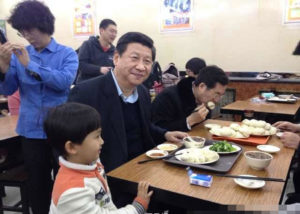 Xi Jinping eating a value meal subsequently dubbed the ‘Chairman’s Combo’ Photo: Weibo