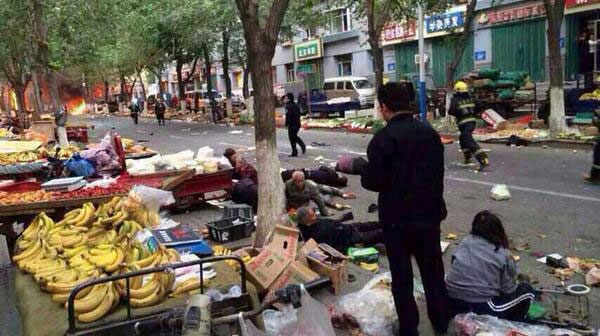 Knife and bomb attack on market in Kashgar Source: Newcastle Chinatown