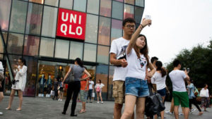 Uniqlo in Beijing’s Sanlitun Shopping Village, where a couple filmed themselves having sex in one of its changing rooms Photo: gawker.com