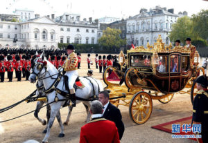 Xi Jinping attends the official welcoming ceremony in Horse Guards Parade Photo: news.xinhuanet.com
