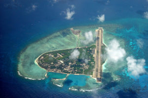 China’s ‘island building’ in the South China Sea Photo: guancha.cn